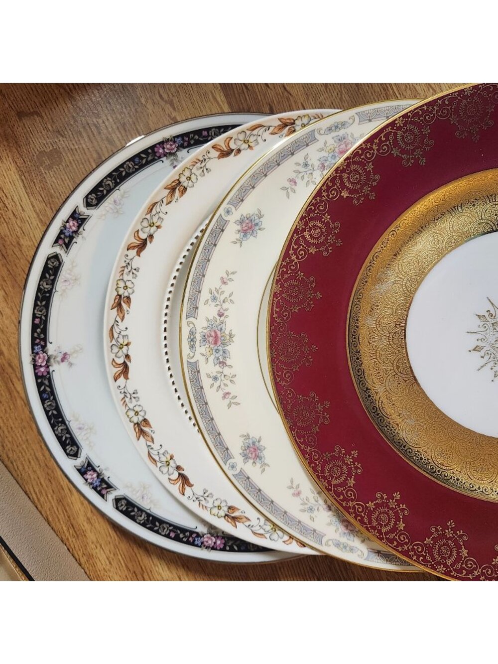 Mismatched Fine China Dinner Plates 10.25-11"  Florals Porcelain Eclectic Set